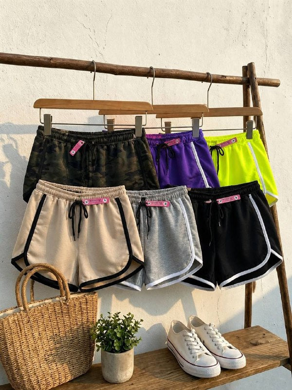 Contrast Trim Shorts