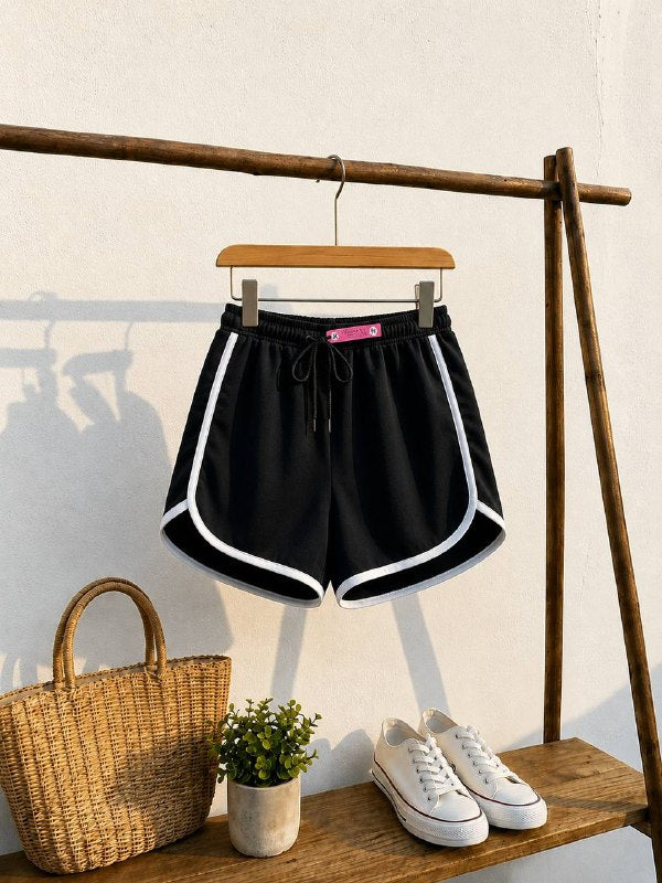 Contrast Trim Shorts