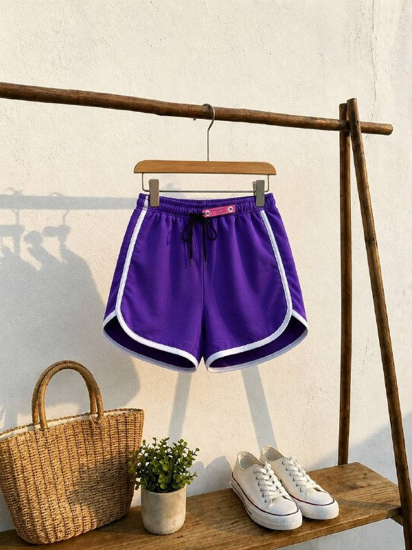 Contrast Trim Shorts
