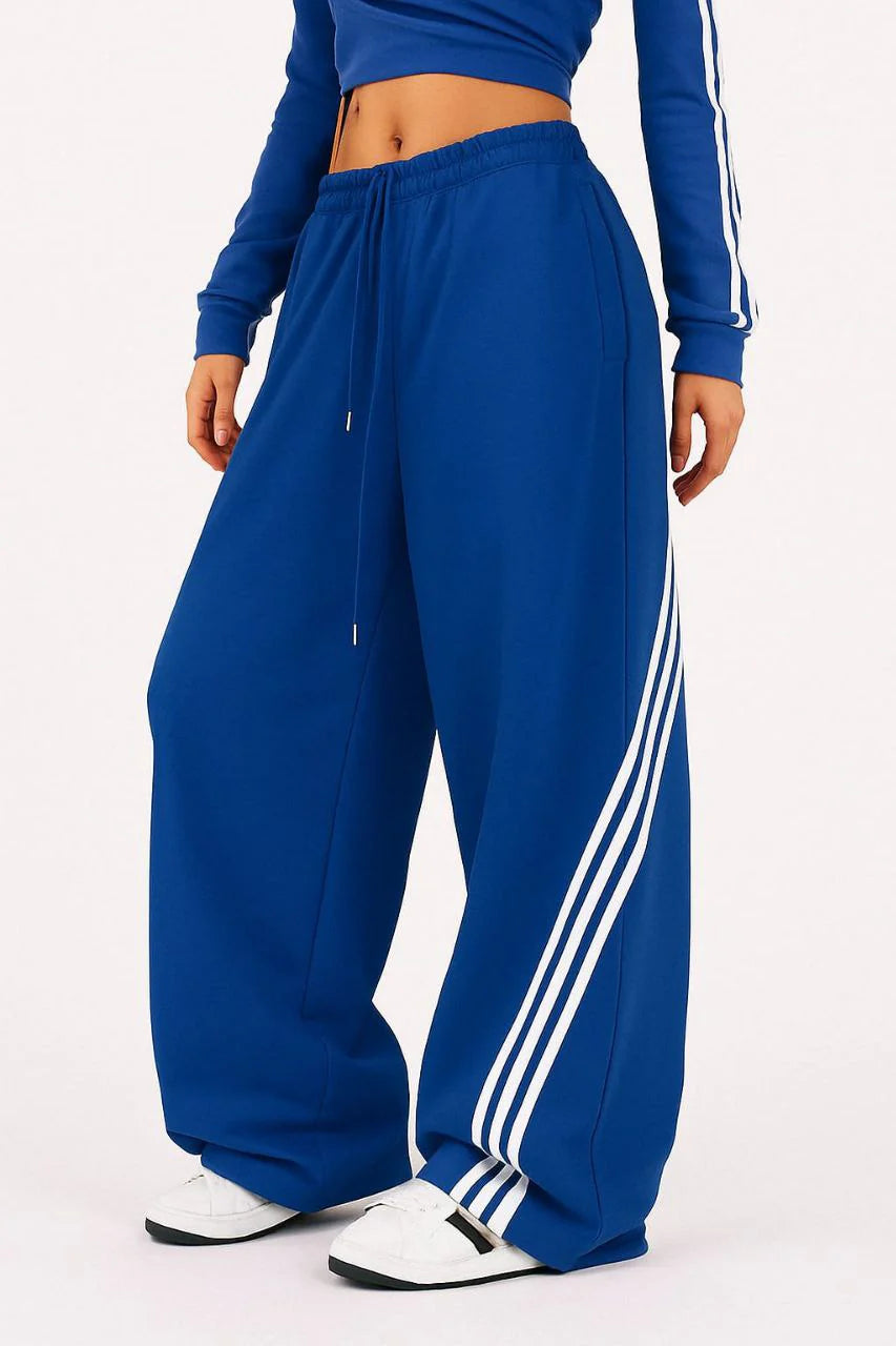 Modern 3-Stripe Wide Pants