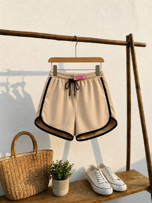 Contrast Trim Shorts