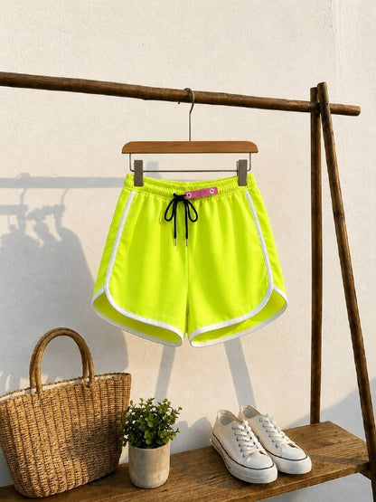 Contrast Trim Shorts