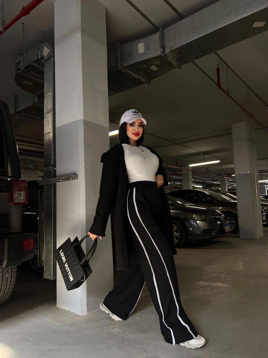 Wide Leg Track Pants