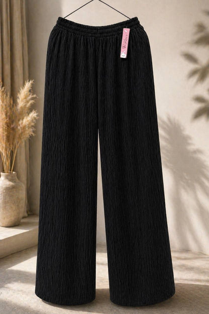 Women's Textured Wide Leg Pants